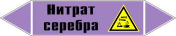 Маркировка трубопровода "нитрат серебра" (a04, пленка, 358х74 мм)" - Маркировка трубопроводов - Маркировки трубопроводов "ЩЕЛОЧЬ" - Магазин охраны труда ИЗО Стиль