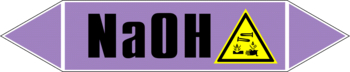 Маркировка трубопровода "na(oh)" (a07, пленка, 507х105 мм)" - Маркировка трубопроводов - Маркировки трубопроводов "ЩЕЛОЧЬ" - Магазин охраны труда ИЗО Стиль