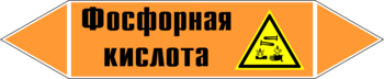 Маркировка трубопровода "фосфорная кислота" (k08, пленка, 358х74 мм)" - Маркировка трубопроводов - Маркировки трубопроводов "КИСЛОТА" - Магазин охраны труда ИЗО Стиль