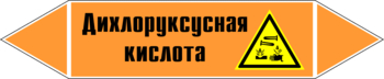 Маркировка трубопровода "дихлоруксусная кислота" (k15, пленка, 358х74 мм)" - Маркировка трубопроводов - Маркировки трубопроводов "КИСЛОТА" - Магазин охраны труда ИЗО Стиль